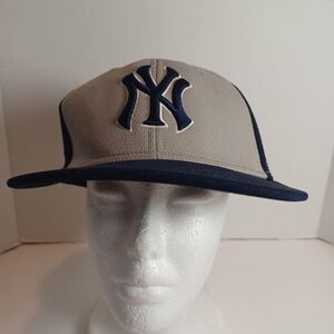 New York Yankees Team MLB Baseball Hat Adult OC Sports One‎ Size Gray/Blue OSFM